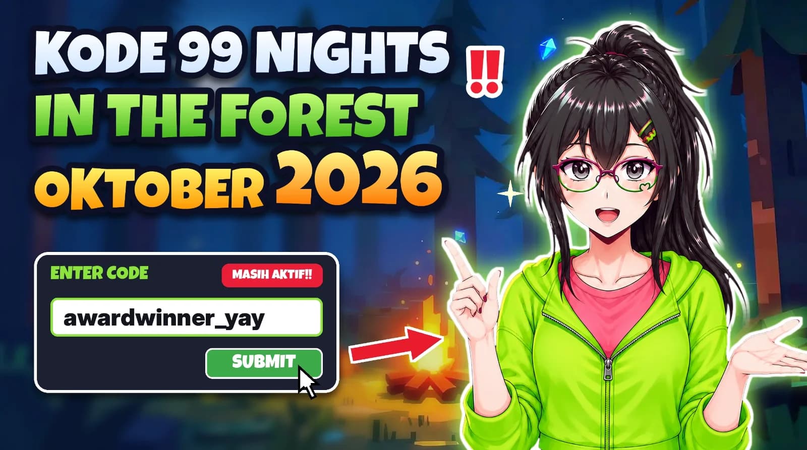 Kode 99 Nights in the Forest Oktober 2026 (Aktif!)