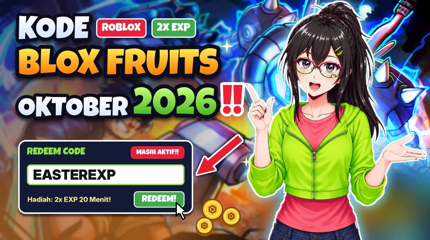 Kode Blox Fruits Oktober 2026: 2x EXP & Reset Gratis!