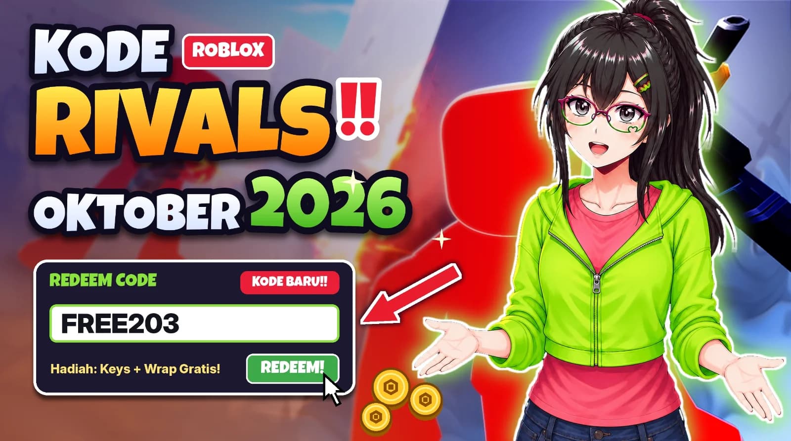 Kode Rivals Roblox Oktober 2026: Keys & Wrap Gratis!