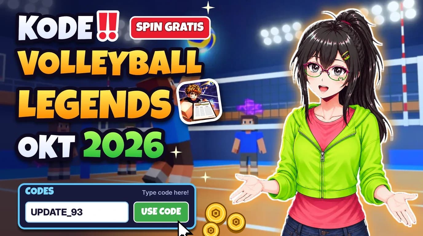 Kode Volleyball Legends Oktober 2026: Spin Gratis!